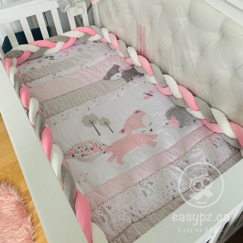 Tour de lit tressé pour berceau