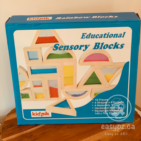 Blocs d'empilage arc-en-ciel sensoriels
